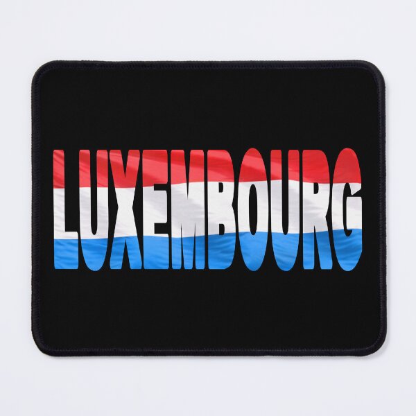 Item preview, LUXEMBOURG - Flag Flying in Wind cut to Letters Souvenir Sticker Shirt designed and sold by Adam Gormley.