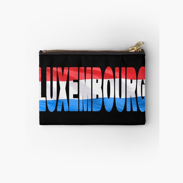 Item preview, LUXEMBOURG - Flag Flying in Wind cut to Letters Souvenir Sticker Shirt designed and sold by Adam Gormley.