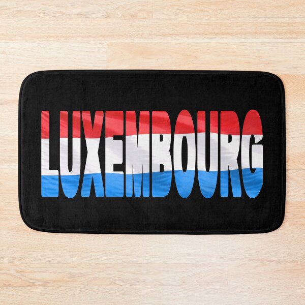 Item preview, LUXEMBOURG - Flag Flying in Wind cut to Letters Souvenir Sticker Shirt designed and sold by Adam Gormley.