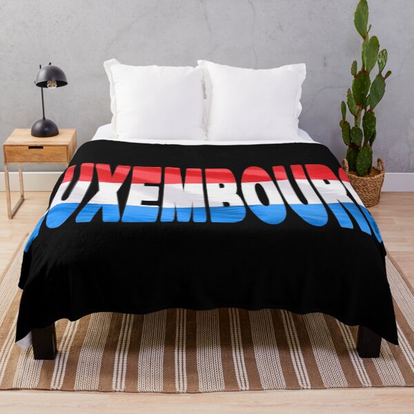 Item preview, LUXEMBOURG - Flag Flying in Wind cut to Letters Souvenir Sticker Shirt designed and sold by Adam Gormley.