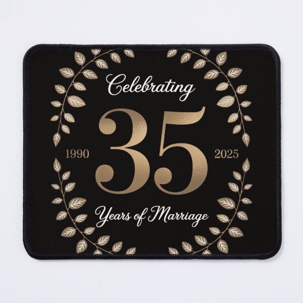 Item preview, Married 35 Years Of Marriage 1990 35th Wedding Couples designed and sold by chaeningplan.