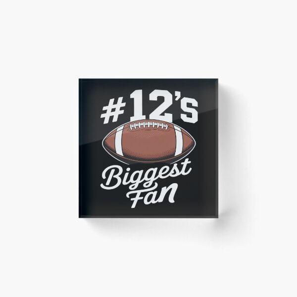Item preview, Number 12 Biggest Fan Football Mom Supporter Son Cheer designed and sold by ProudForFunny.