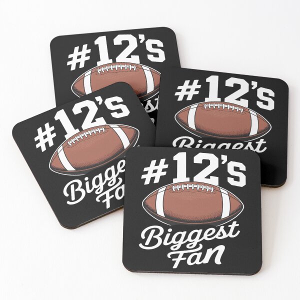 Item preview, Number 12 Biggest Fan Football Mom Supporter Son Cheer designed and sold by ProudForFunny.
