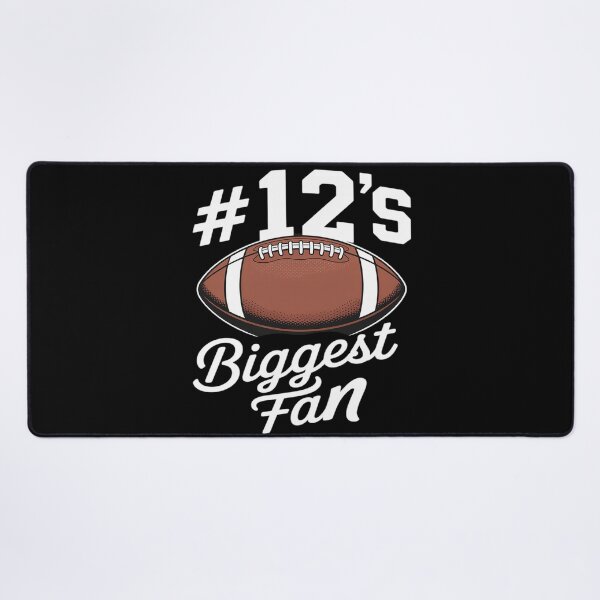 Item preview, Number 12 Biggest Fan Football Mom Supporter Son Cheer designed and sold by ProudForFunny.