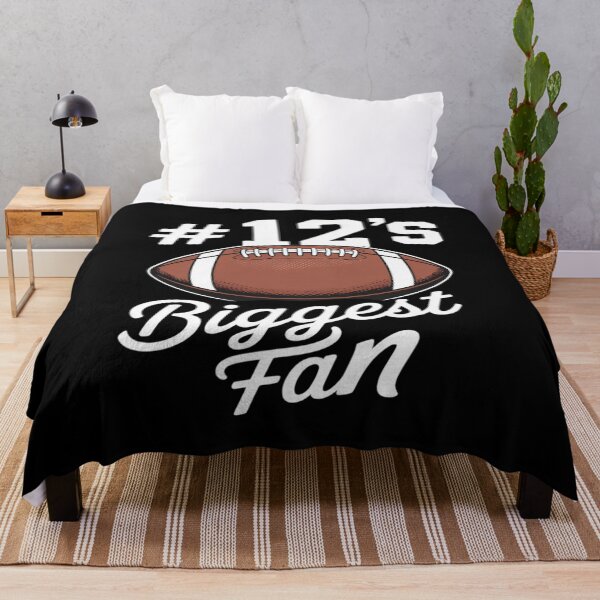 Item preview, Number 12 Biggest Fan Football Mom Supporter Son Cheer designed and sold by ProudForFunny.