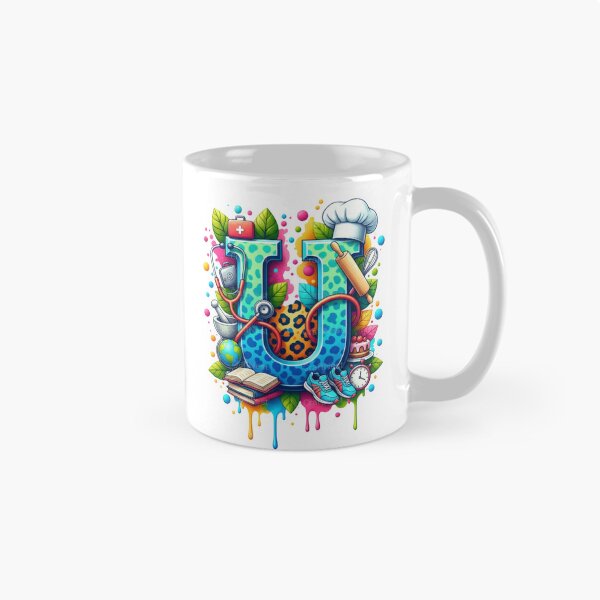 Item preview, Alphabet Fusion Art – Letter U (A–Z Collection) designed and sold by buycostarica.