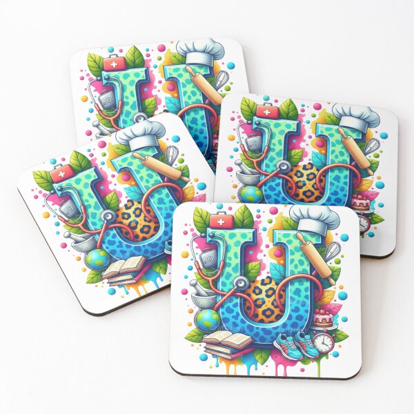 Item preview, Alphabet Fusion Art – Letter U (A–Z Collection) designed and sold by buycostarica.