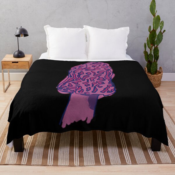 Item preview, Pink Morel Mushroom Minimal Illustration designed and sold by ukanisfeysv.