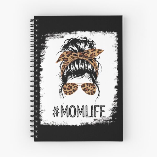 Item preview, Women Mom Life Bleached Shirt Mom Life Leopard Messy Bun designed and sold by Rrettgison.