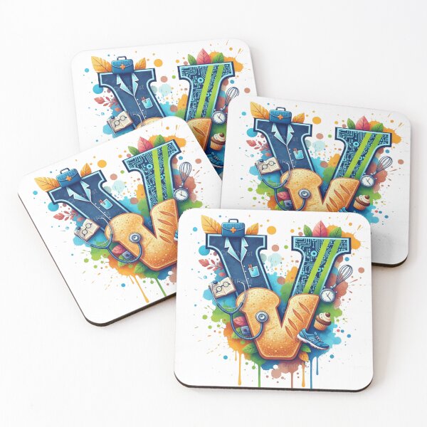 Item preview, Alphabet Fusion Art – Letter V (A–Z Collection) designed and sold by buycostarica.