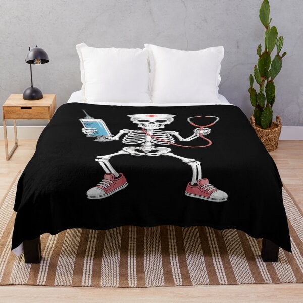 Item preview, Nurse Nursing Health Worker Skeleton Halloween designed and sold by ProudForFunny.