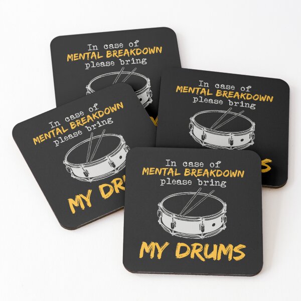 Item preview, Funny Drums In Case Of Mental Breakdown For Drummer designed and sold by desuyomoskov7.