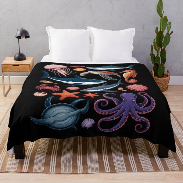 Item preview, Ocean Life Sea Creatures Collage Marine Animals Shark designed and sold by ProudForFunny.