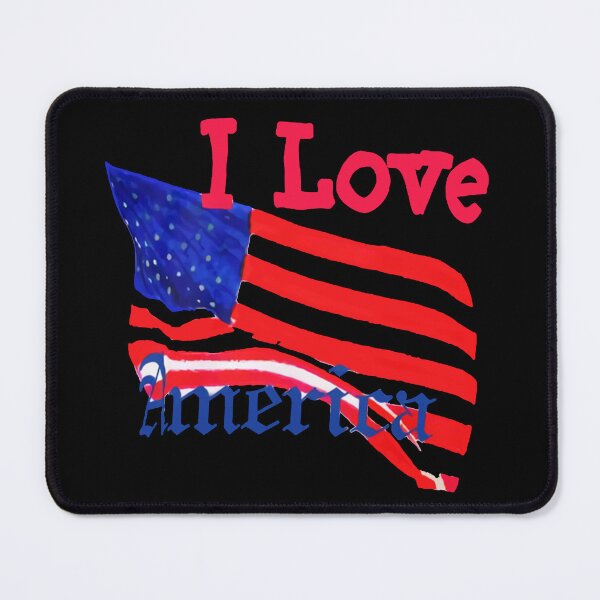Item preview, I-Love-America-USA-Patriotic-American-Flag-Tshirt designed and sold by LucasGimenez1.