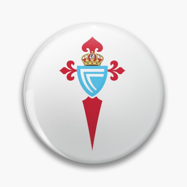 Item preview, RC Celta Vigo Crest – Sky Blue and Red Spanish Football Emblem designed and sold by RAVisuals.