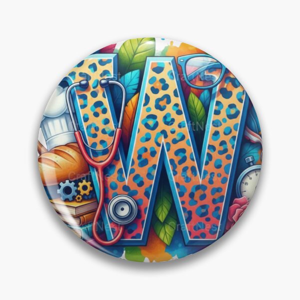 Item preview, Alphabet Fusion Art – Letter W (A–Z Collection) designed and sold by buycostarica.