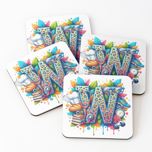 Item preview, Alphabet Fusion Art – Letter W (A–Z Collection) designed and sold by buycostarica.