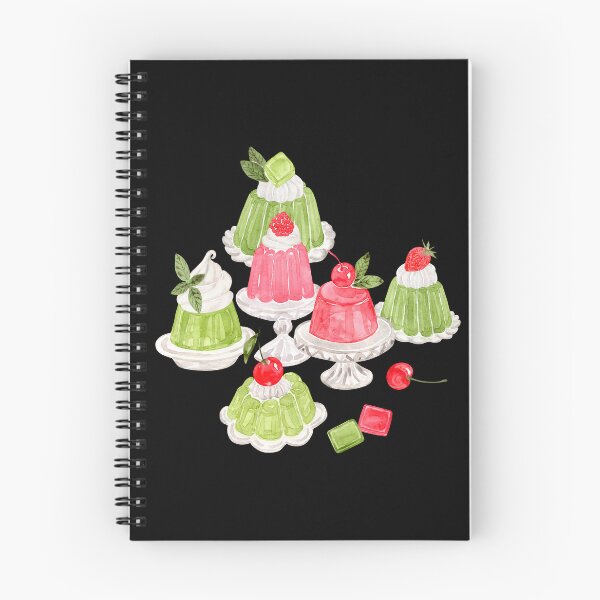 Item preview, Lime and Berries Jelly Desserts in Watercolor designed and sold by andrebalest.art.