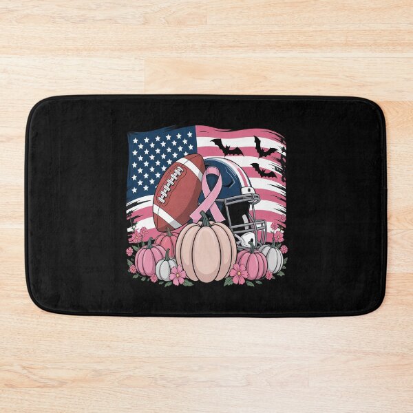 Item preview, October We Wear Pink Football Breast Cancer Awareness Month designed and sold by ProudForFunny.