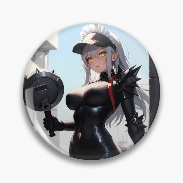 Item preview, Mawanoda Tomisago - Cyberpunk Combat Maid Anime Warrior Sticker designed and sold by iloveanimechibi.
