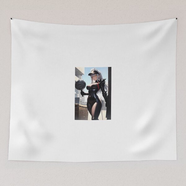 Item preview, Mawanoda Tomisago - Cyberpunk Combat Maid Anime Warrior Sticker designed and sold by iloveanimechibi.