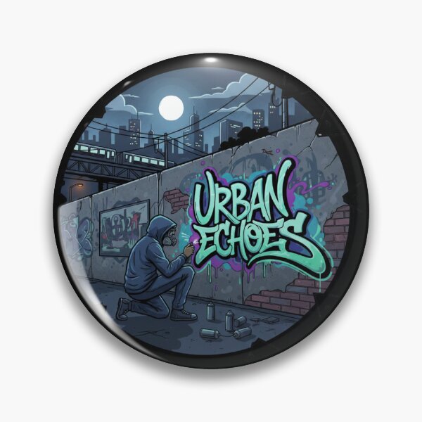 Item preview, Urban Echoes: Midnight Graffiti Artist designed and sold by Rhythm Thru Art .