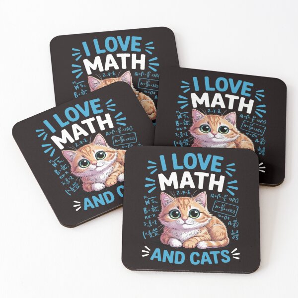 Item preview, Mathematics Math Lover Geek I love math and cats designed and sold by lavethediso.