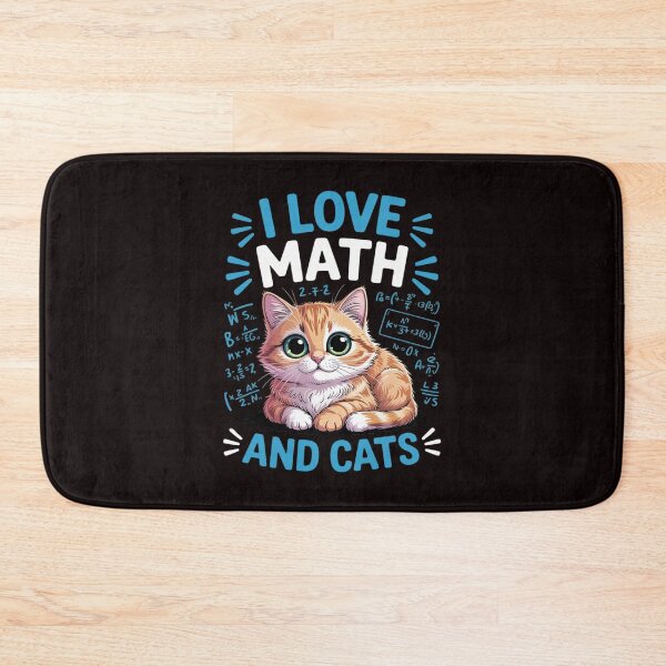 Item preview, Mathematics Math Lover Geek I love math and cats designed and sold by lavethediso.
