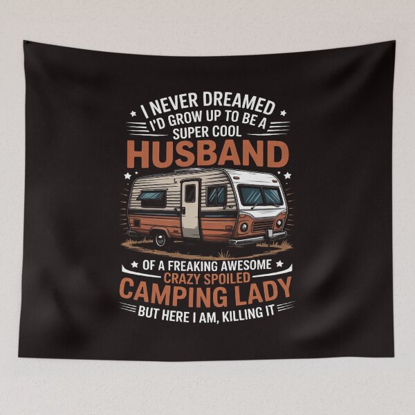 Item preview, Camping Men Valentines Day Camping Husband Wife designed and sold by lavethediso.