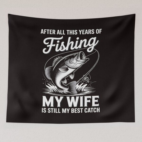 Item preview, Couple Husband Fishing Lover My Wife is My Best Catch designed and sold by lavethediso.