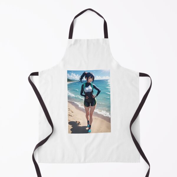 Item preview, Mio Fujimori - Athletic Beach Anime Girl Scuba Wetsuit Illustration designed and sold by iloveanimechibi.