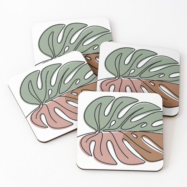 Item preview, Aesthetic Monstera Leaf Single Line Art designed and sold by Strip to Stick.