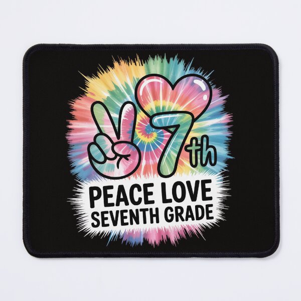 Item preview, Peace Love 7th Seventh Grade Squad Back To School Teacher Men Women Kids designed and sold by czechascheledu.