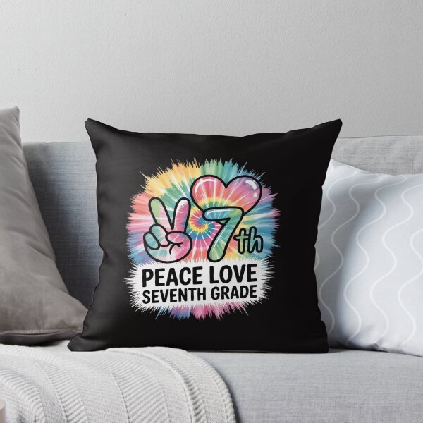 Item preview, Peace Love 7th Seventh Grade Squad Back To School Teacher Men Women Kids designed and sold by czechascheledu.