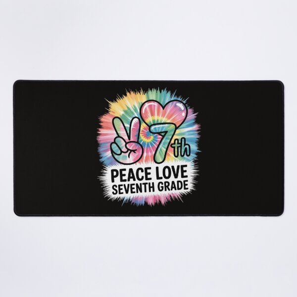 Item preview, Peace Love 7th Seventh Grade Squad Back To School Teacher Men Women Kids designed and sold by czechascheledu.