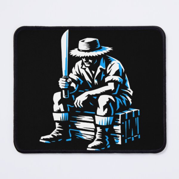 Item preview, Rustic Machete Man Stencil Art - Vintage Folk Hero Graphic designed and sold by LeighlaF45.