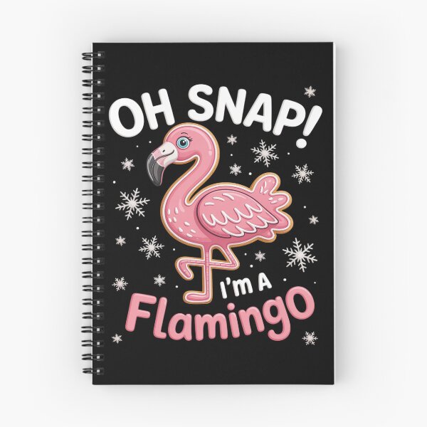 Item preview, Oh Snap I'm a Flamingo Christmas Gingerbread designed and sold by Libbysharts.
