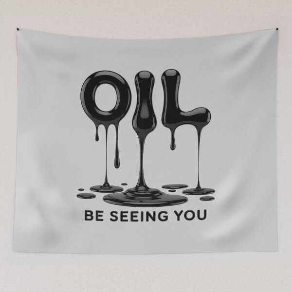 Item preview, Oil Be Seeing You Anti Oil Slick s Anti-Pollution Protest designed and sold by Libbysharts.