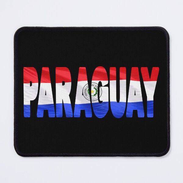 Item preview, PARAGUAY - Flag Flying in Wind cut to Letters Souvenir Sticker Shirt designed and sold by Adam Gormley.