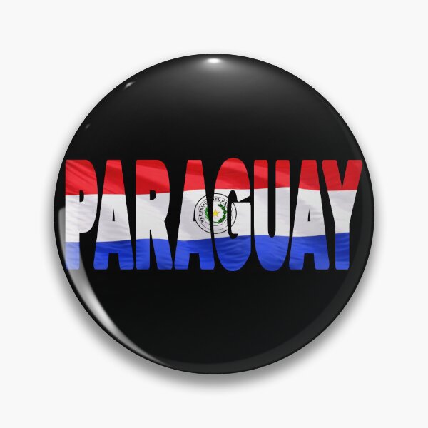 Item preview, PARAGUAY - Flag Flying in Wind cut to Letters Souvenir Sticker Shirt designed and sold by Adam Gormley.