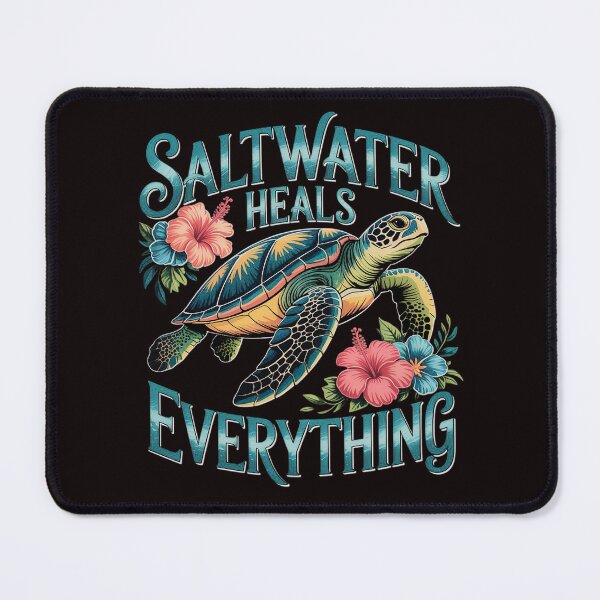 Item preview, Saltwater Heals Everything Beach Sea Turtle Beach Lover designed and sold by lavethediso.