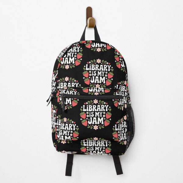 Item preview, Library Is My Jam Funny Librarian Book Lover Strawberry designed and sold by caiknelinex.