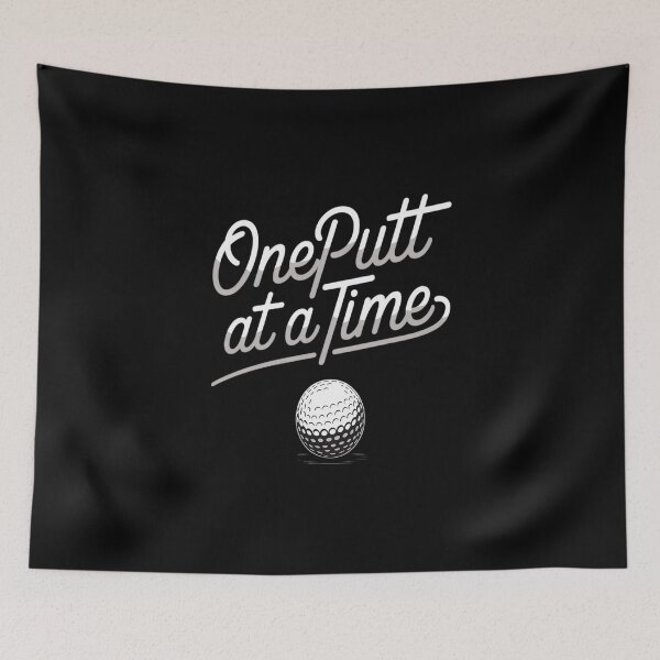 Item preview, One Putt at a Time Golf Calligraphy designed and sold by Libbysharts.