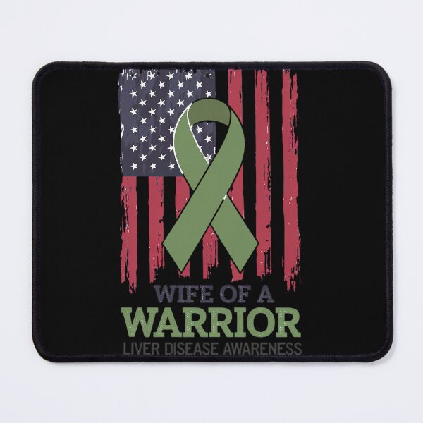 Item preview, Wife Of A Warrior Liver Cancer Awareness American Flag designed and sold by RonnasJackson.