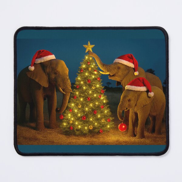 Item preview, Elephants Decorating for Christmas designed and sold by CarolM.