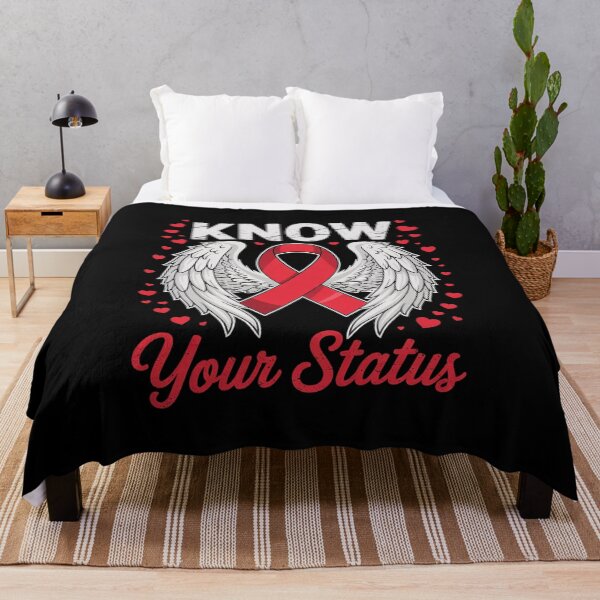 Item preview, Womens Know Your Status Aids Awareness HIV Awareness Red Ribbon designed and sold by RonnasJackson.
