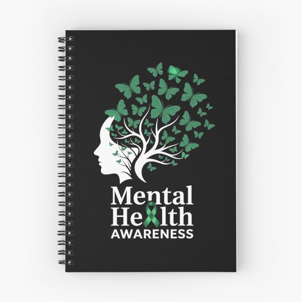 Item preview, Womens Mental Health Awareness Butterflies Green Ribbon Girl designed and sold by RonnasJackson.