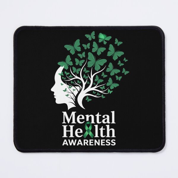 Item preview, Womens Mental Health Awareness Butterflies Green Ribbon Girl designed and sold by RonnasJackson.