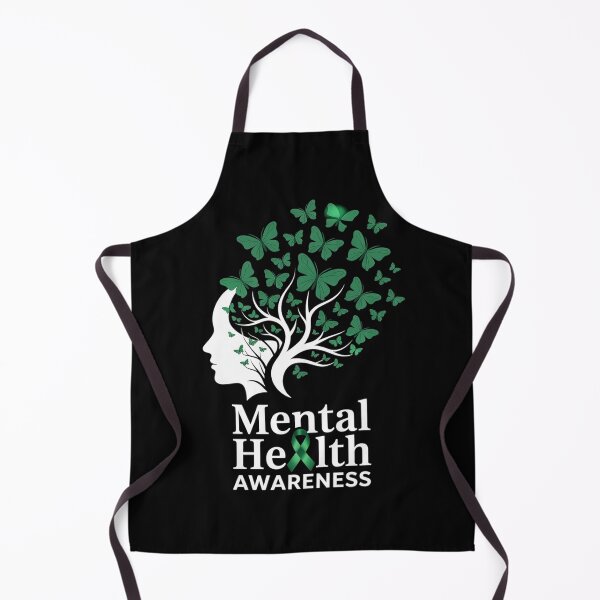 Item preview, Womens Mental Health Awareness Butterflies Green Ribbon Girl designed and sold by RonnasJackson.