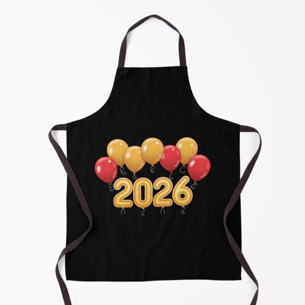 Item preview, Festive 2026 Celebration Sticker - Gold, Red & Yellow Balloons with 3D Numbers designed and sold by FestivityFinds.